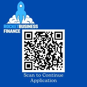 scan with cell phone to begin Rocket Business Finance Application for Funding from the miller firms and Ron H